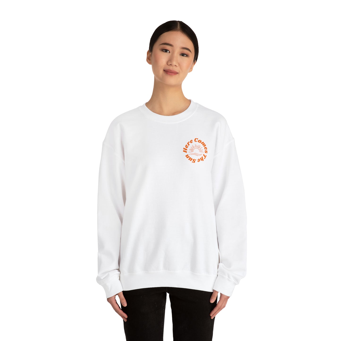 Here Comes The Sun Unisex Heavy Blend™ Crewneck Sweatshirt