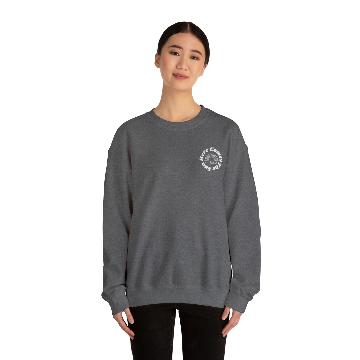 Here Comes The Sun Unisex Heavy Blend™ Crewneck Sweatshirt