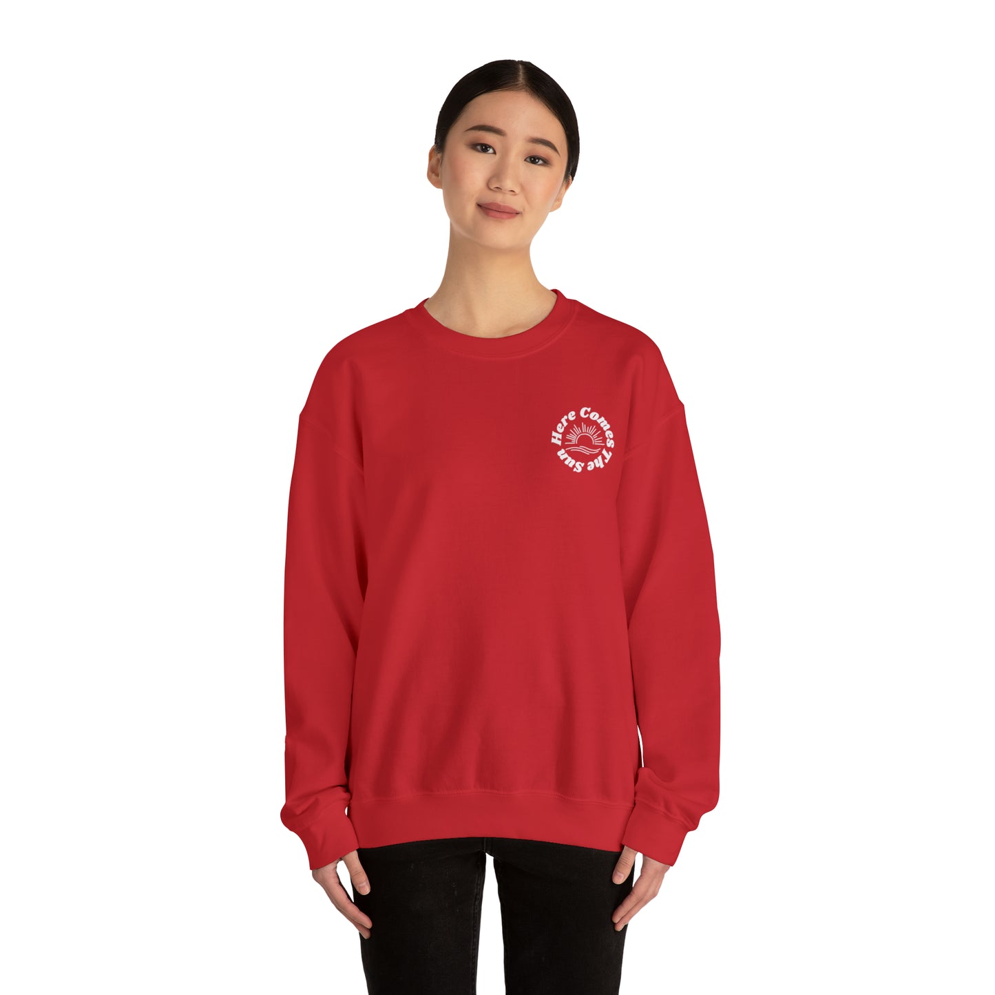 Here Comes The Sun Unisex Heavy Blend™ Crewneck Sweatshirt